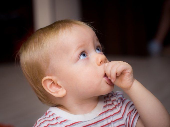 Baby sucking thumb after lip and tongue tie treatment