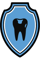 Animated tooth with dental restorations