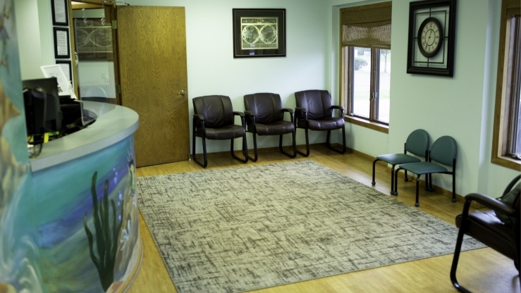 Dental office waiting room