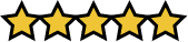 Animated five gold stars